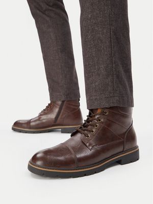 Buty zimowe męskie na zimę Lanetti ze sklepu: MODIVO w kategorii: Buty zimowe męskie - zdjęcie WP-EBWP-BKLVO-LN0_5907964583288