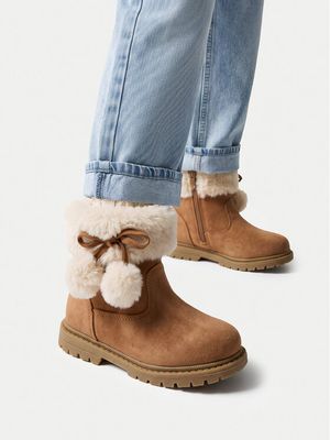 Buty zimowe dziecięce zimowe DeeZee ze sklepu: MODIVO w kategorii: Buty zimowe dziecięce