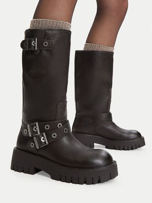 Kozaki damskie zimowe Guess Jeans ze sklepu: MODIVO w kategorii: Kozaki damskie
