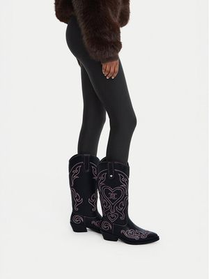 Juicy Couture - Kozaki damskie z zamkiem ze sklepu: MODIVO w kategorii: Kozaki damskie
