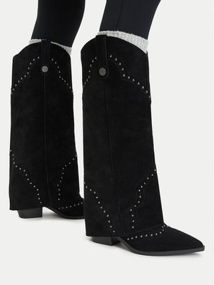 Kozaki damskie na zimę Guess Jeans ze sklepu: MODIVO w kategorii: Kozaki damskie