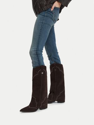 Kozaki damskie na zimę Guess Jeans ze sklepu: MODIVO w kategorii: Kozaki damskie