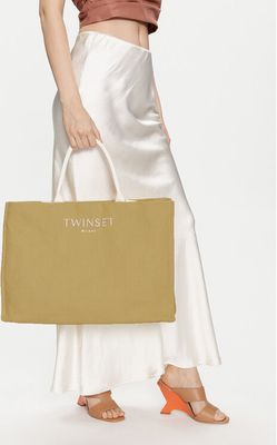 Twinset - Shopper bag na wakacje ze sklepu: MODIVO w kategorii: Torby Shopper bag - zdjęcie WP-EBWP-BKLVO-LN0_8052860944682