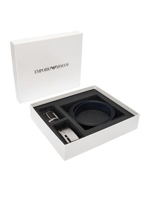 Pasek Emporio Armani ze sklepu: MODIVO w kategorii: Paski męskie - zdjęcie WP-EBWP-BKLVO-LN0_8057163315610