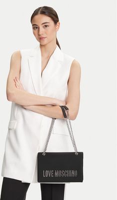 Kopertówka elegancka Love Moschino ze sklepu: MODIVO w kategorii: Kopertówki - zdjęcie WP-EBWP-BKLVO-LN0_8059987403092
