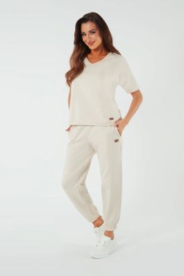 Spodnie damskie na wiosnę casual Italian Fashion ze sklepu: italianfashion w kategorii: Spodnie damskie - zdjęcie WP-ITAL-FCTU3-R7J_AAF-KFL-MADR-D-BE-03-1