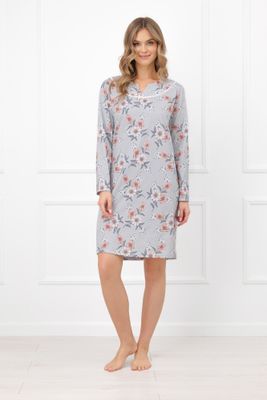 Koszula nocna w stylu klasycznym Italian Fashion ze sklepu: italianfashion w kategorii: Koszule nocne - zdjęcie WP-ITAL-FCTU3-R7J_AAF-KKN-BASM-D-DR-04-1