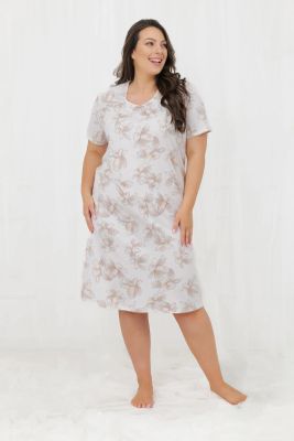 Italian Fashion - Koszula nocna casual w kwiaty ze sklepu: italianfashion w kategorii: Koszule nocne - zdjęcie WP-ITAL-FCTU3-R7J_AAF-KKN-EMPI-K-DR-04-1