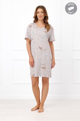 Italian Fashion - Koszula nocna z nadrukami ze sklepu: italianfashion w kategorii: Koszule nocne - zdjęcie WP-ITAL-FCTU3-R7J_AAF-KKN-FILK-K-DR-03-1