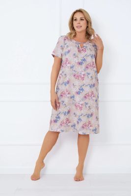 Koszula nocna w kwiaty Italian Fashion ze sklepu: italianfashion w kategorii: Koszule nocne - zdjęcie WP-ITAL-FCTU3-R7J_AAF-KKN-INGE-K-DR-03-2