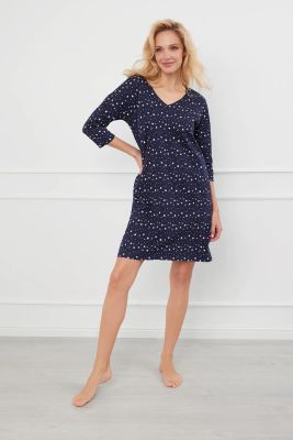 Koszula nocna z nadrukami Italian Fashion ze sklepu: italianfashion w kategorii: Koszule nocne - zdjęcie WP-ITAL-FCTU3-R7J_AAF-KKN-LIBR-3-DR-03-1