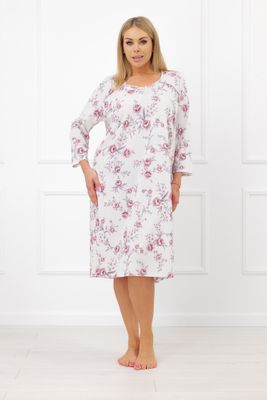 Koszula nocna w kwiaty Italian Fashion ze sklepu: italianfashion w kategorii: Koszule nocne - zdjęcie WP-ITAL-FCTU3-R7J_AAF-KKN-MARIE3-DR-04-1