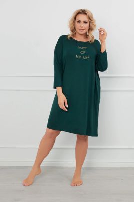 Koszula nocna z napisami Italian Fashion ze sklepu: italianfashion w kategorii: Koszule nocne - zdjęcie WP-ITAL-FCTU3-R7J_AAF-KKN-NATU-3-WI-03-1