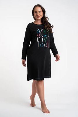 Koszula nocna z nadrukami Italian Fashion ze sklepu: italianfashion w kategorii: Koszule nocne - zdjęcie WP-ITAL-FCTU3-R7J_AAF-KKN-OLZA-D-CA-03-1