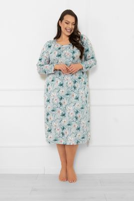 Koszula nocna casual w kwiaty Italian Fashion ze sklepu: italianfashion w kategorii: Koszule nocne - zdjęcie WP-ITAL-FCTU3-R7J_AAF-KKN-SEKW-D-DR-04-1