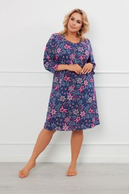 Koszula nocna w kwiaty Italian Fashion ze sklepu: italianfashion w kategorii: Koszule nocne - zdjęcie WP-ITAL-FCTU3-R7J_AAF-KKN-TOPA-3-DR-04-1