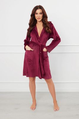 Italian Fashion - Szlafrok damski bez wzorów ze sklepu: italianfashion w kategorii: Szlafroki damskie - zdjęcie WP-ITAL-FCTU3-R7J_AAF-KKS-AKAR-D-BO-03-1