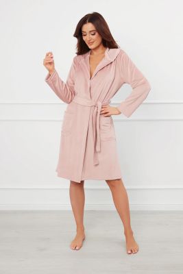 Szlafrok damski casual bez wzorów Italian Fashion ze sklepu: italianfashion w kategorii: Szlafroki damskie - zdjęcie WP-ITAL-FCTU3-R7J_AAF-KKS-AKAR-D-BO-03-1