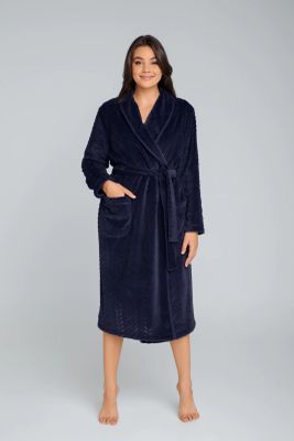 Szlafrok damski bez wzorów Italian Fashion ze sklepu: italianfashion w kategorii: Szlafroki damskie - zdjęcie WP-ITAL-FCTU3-R7J_AAF-KKS-BONA-D-BO-04-1