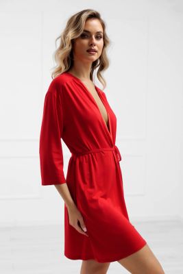 Szlafrok damski bez wzorów GeeOne ze sklepu: italianfashion w kategorii: Szlafroki damskie - zdjęcie WP-ITAL-FCTU3-R7J_AAF-KKS-SONG-3-CE-03-1
