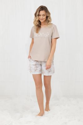 Piżama w kwiaty Italian Fashion ze sklepu: italianfashion w kategorii: Piżamy damskie - zdjęcie WP-ITAL-FCTU3-R7J_AAF-KPZ-AROL-KKBD-03-1