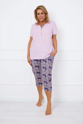 Piżama w kwiaty Italian Fashion ze sklepu: italianfashion w kategorii: Piżamy damskie - zdjęcie WP-ITAL-FCTU3-R7J_AAF-KPZ-CARB-K3ND-04-1
