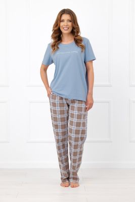 Piżama w nadruki w stylu klasycznym Italian Fashion ze sklepu: italianfashion w kategorii: Piżamy damskie - zdjęcie WP-ITAL-FCTU3-R7J_AAF-KPZ-DELM-KDSD-08