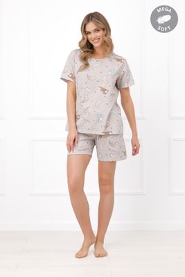 Italian Fashion - Piżama z nadrukami ze sklepu: italianfashion w kategorii: Piżamy damskie - zdjęcie WP-ITAL-FCTU3-R7J_AAF-KPZ-FILK-KKDR-03-1