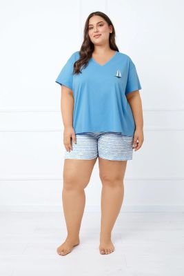 Piżama casual Italian Fashion ze sklepu: italianfashion w kategorii: Piżamy damskie - zdjęcie WP-ITAL-FCTU3-R7J_AAF-KPZ-FLOT-KKCC-03-1