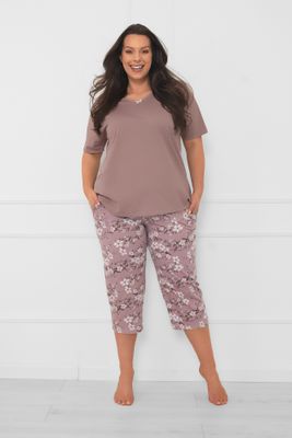 Piżama w nadruki Italian Fashion ze sklepu: italianfashion w kategorii: Piżamy damskie - zdjęcie WP-ITAL-FCTU3-R7J_AAF-KPZ-KIMU-K3CD-04-1