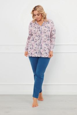 Italian Fashion - Piżama w nadruki ze sklepu: italianfashion w kategorii: Piżamy damskie - zdjęcie WP-ITAL-FCTU3-R7J_AAF-KPZ-LACE-DDDJ-04-1