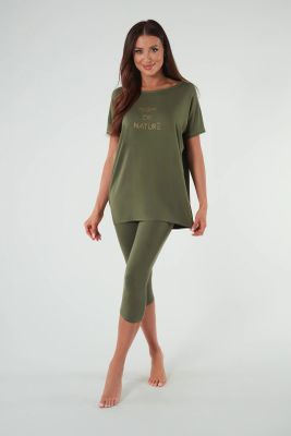 Piżama elegancka GeeOne ze sklepu: italianfashion w kategorii: Piżamy damskie - zdjęcie WP-ITAL-FCTU3-R7J_AAF-KPZ-NATU-K3KH-03-1