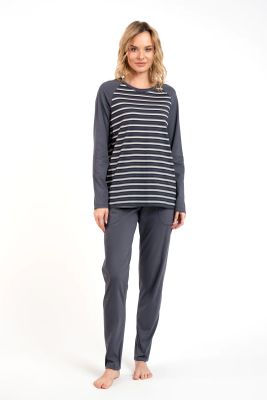 Piżama w paski Italian Fashion ze sklepu: italianfashion w kategorii: Piżamy damskie - zdjęcie WP-ITAL-FCTU3-R7J_AAF-KPZ-ODA-DDCC-03-1