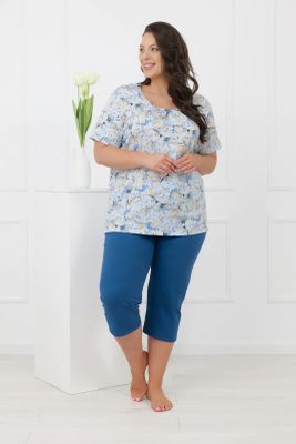 Piżama w kwiaty Italian Fashion ze sklepu: italianfashion w kategorii: Piżamy damskie - zdjęcie WP-ITAL-FCTU3-R7J_AAF-KPZ-SAMO-K3DJ-04-1