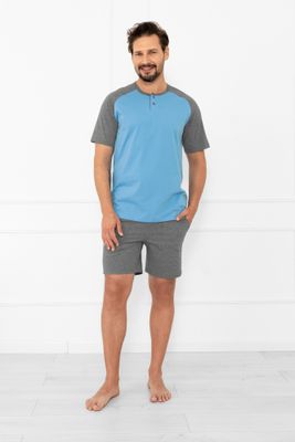 Piżama męska Italian Fashion ze sklepu: italianfashion w kategorii: Piżamy męskie - zdjęcie WP-ITAL-FCTU3-R7J_AAF-MPZ-ALEK-KKNM-04-1