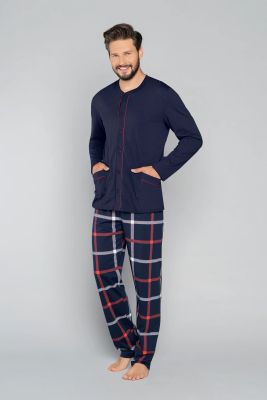 Piżama męska Italian Fashion ze sklepu: italianfashion w kategorii: Piżamy męskie - zdjęcie WP-ITAL-FCTU3-R7J_AAF-MPZ-NELS-DDGD-04-1