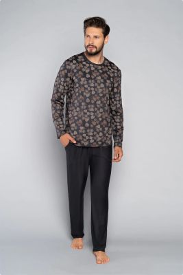 Piżama męska Italian Fashion ze sklepu: italianfashion w kategorii: Piżamy męskie - zdjęcie WP-ITAL-FCTU3-R7J_AAF-MPZ-PINU-DDDG-03-1